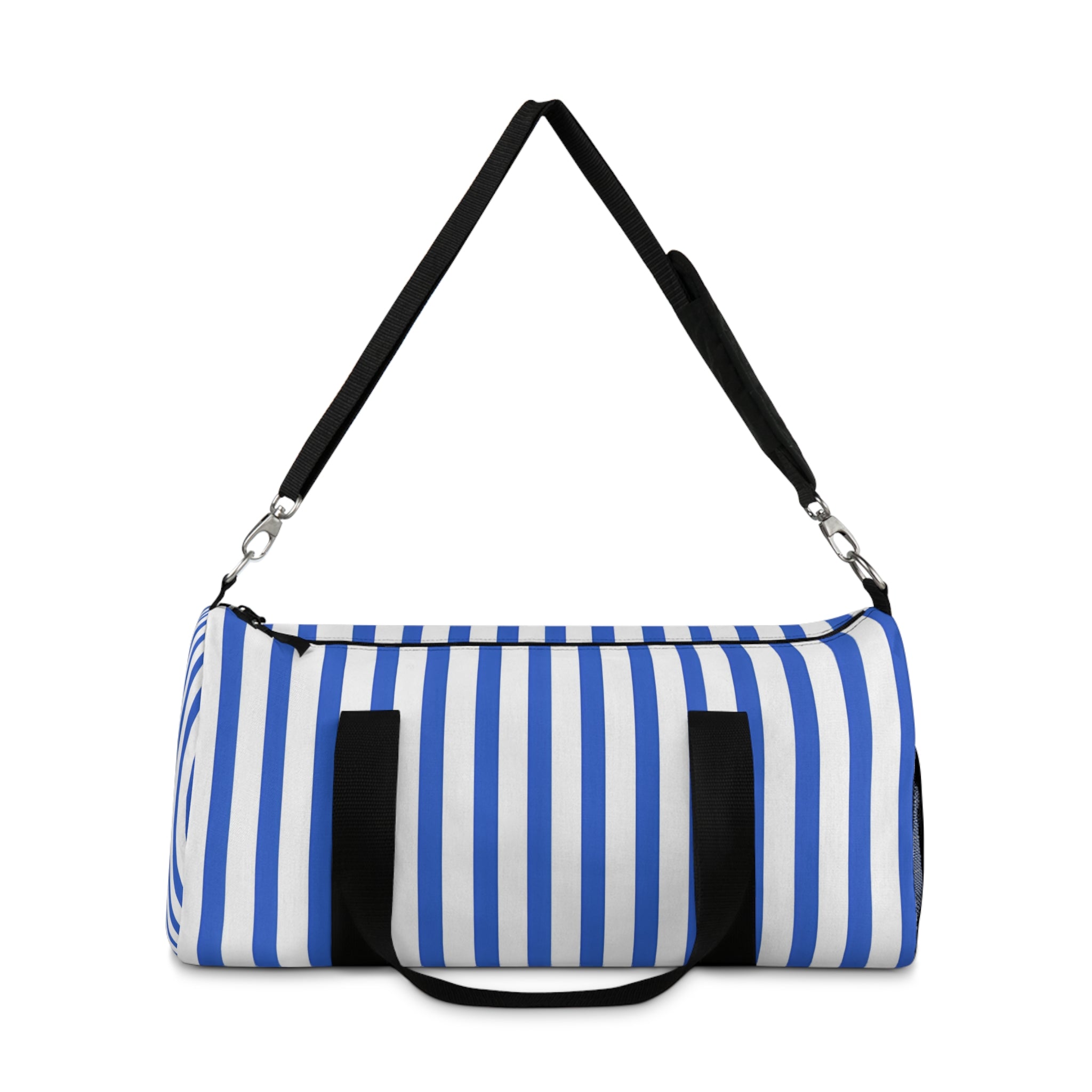 Azure Stripes Duffel Bag