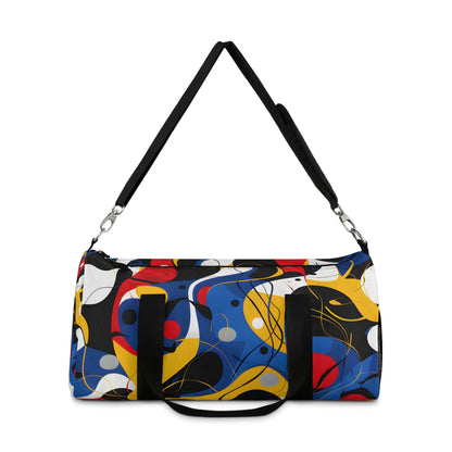 Abstract Blue Duffel Bag - Duffel Pro