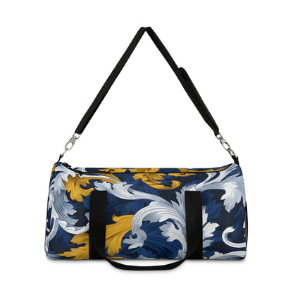 Blue Gold Petal Journey Duffel Bag - Duffel Pro