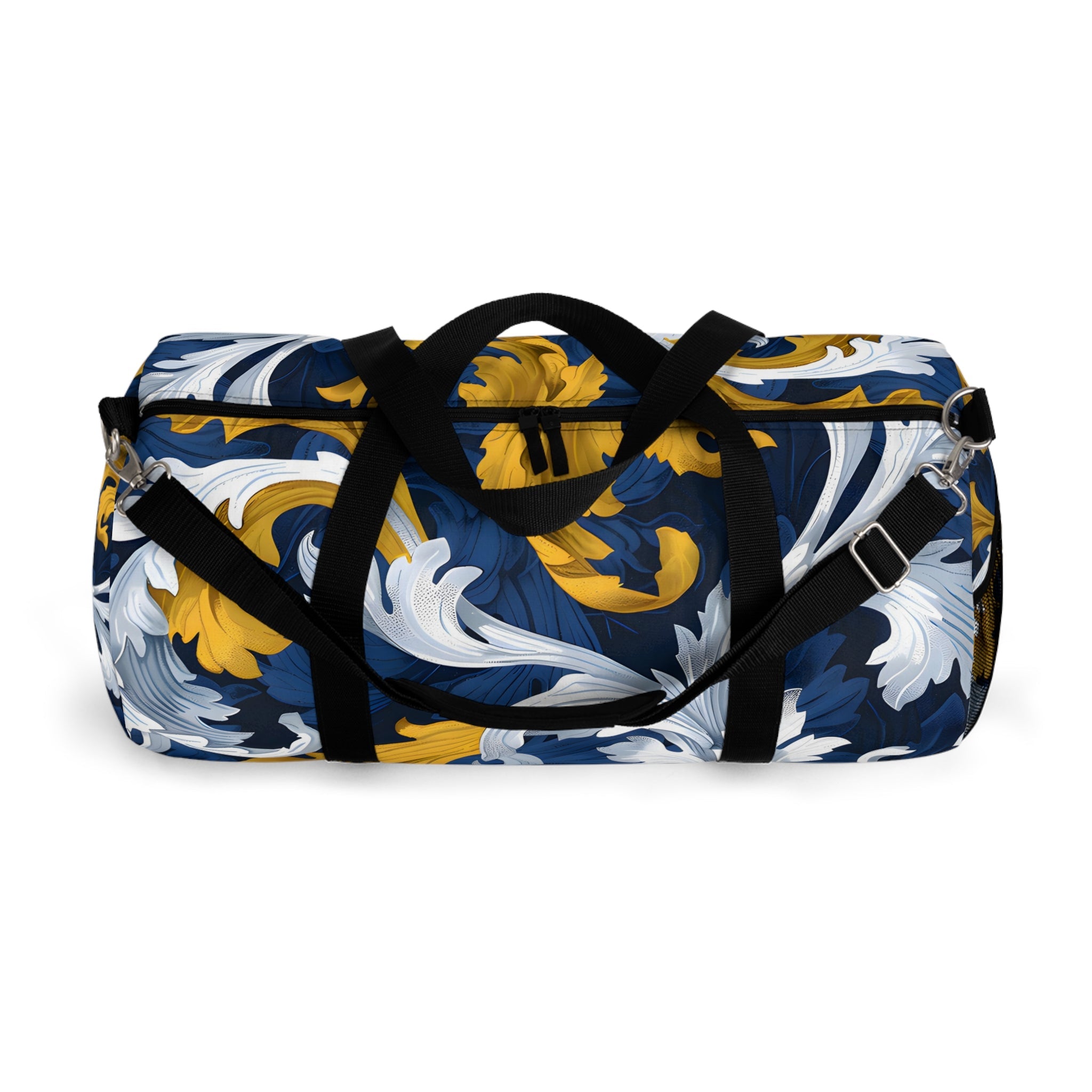 Blue Gold Petal Journey Duffel Bag - Duffel Pro