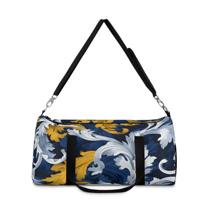 Blue Gold Petal Journey Duffel Bag - Duffel Pro