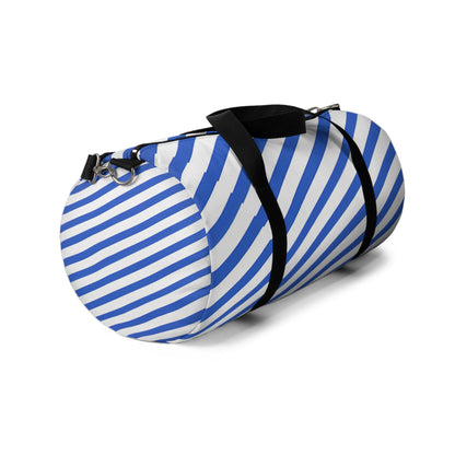 Blue Stripes Duffel Bag - Duffel Pro