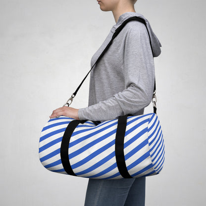 Blue Stripes Duffel Bag - Duffel Pro