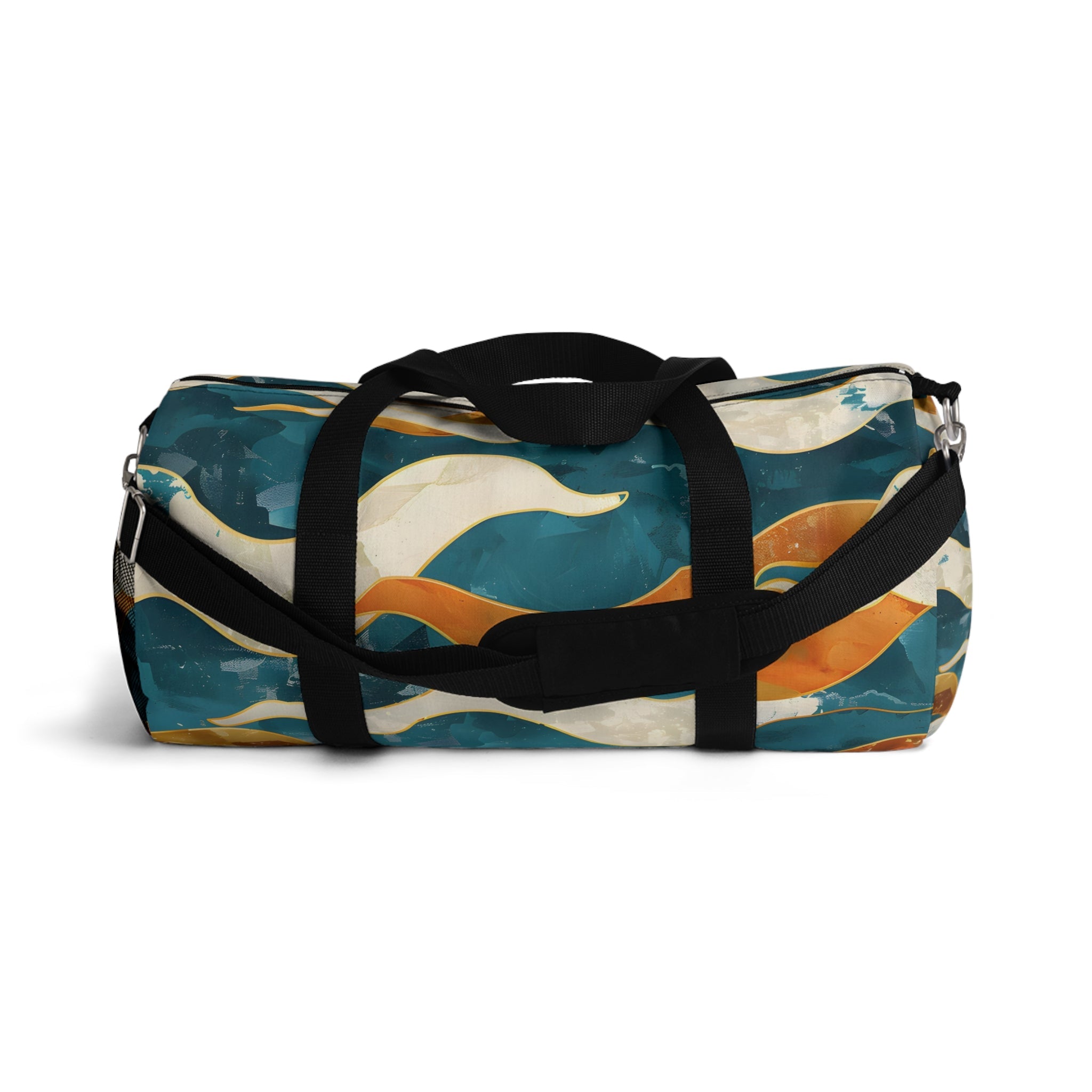 Coral Teal Waves Duffel Bag - Duffel Pro