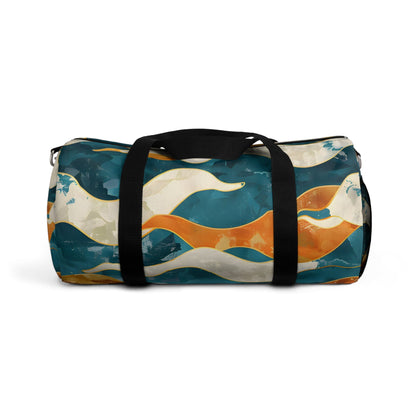 Coral Teal Waves Duffel Bag - Duffel Pro