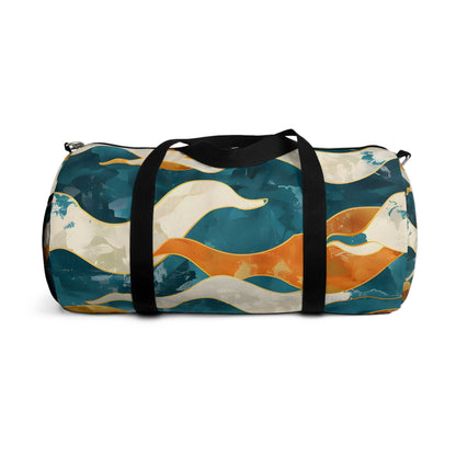 Coral Teal Waves Duffel Bag - Duffel Pro