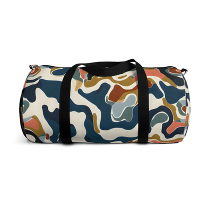 Midnight Blue Abstract Travel Duffel Bag - Duffel Pro