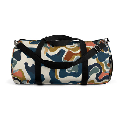 Midnight Blue Abstract Travel Duffel Bag - Duffel Pro