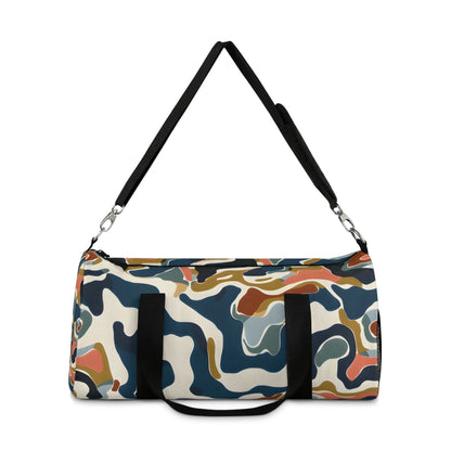 Midnight Blue Abstract Travel Duffel Bag - Duffel Pro