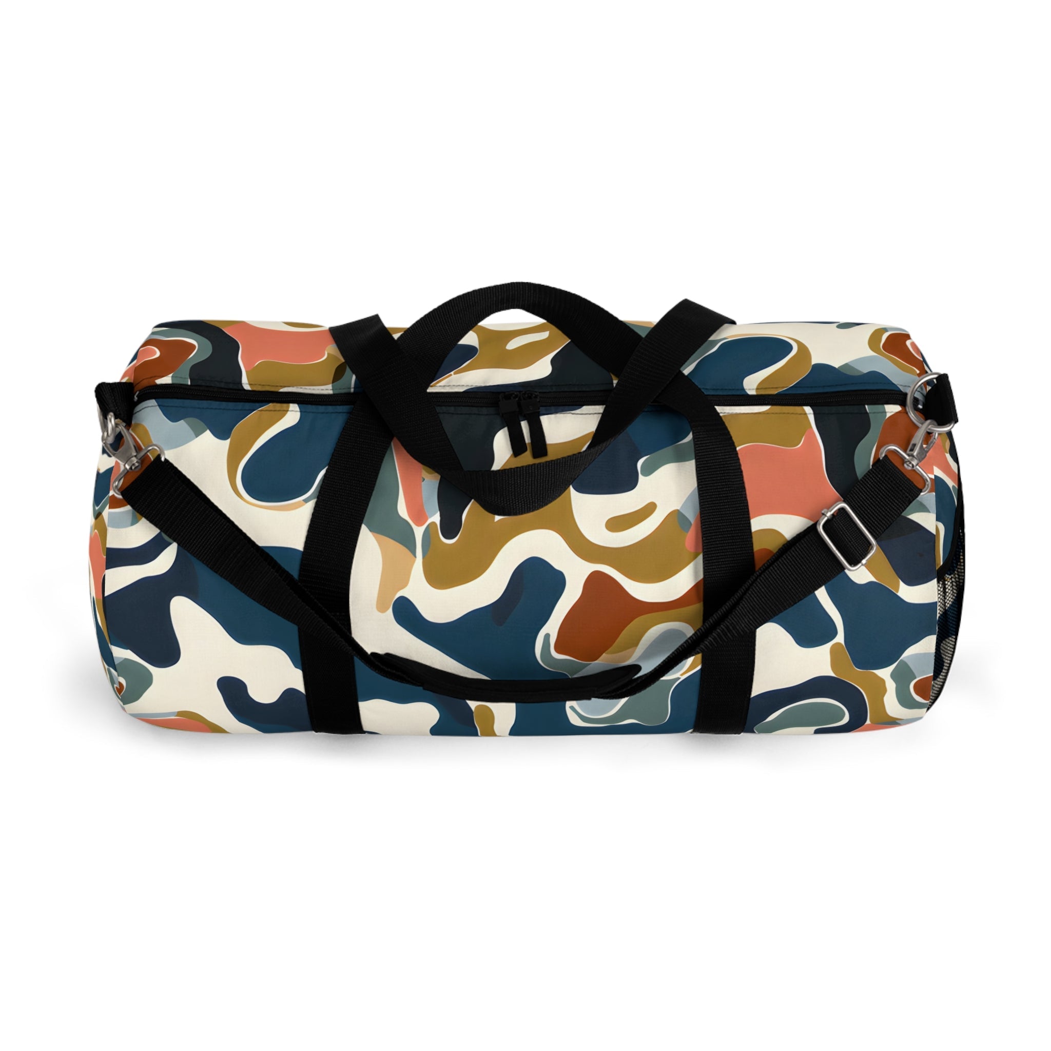 Midnight Blue Abstract Travel Duffel Bag - Duffel Pro