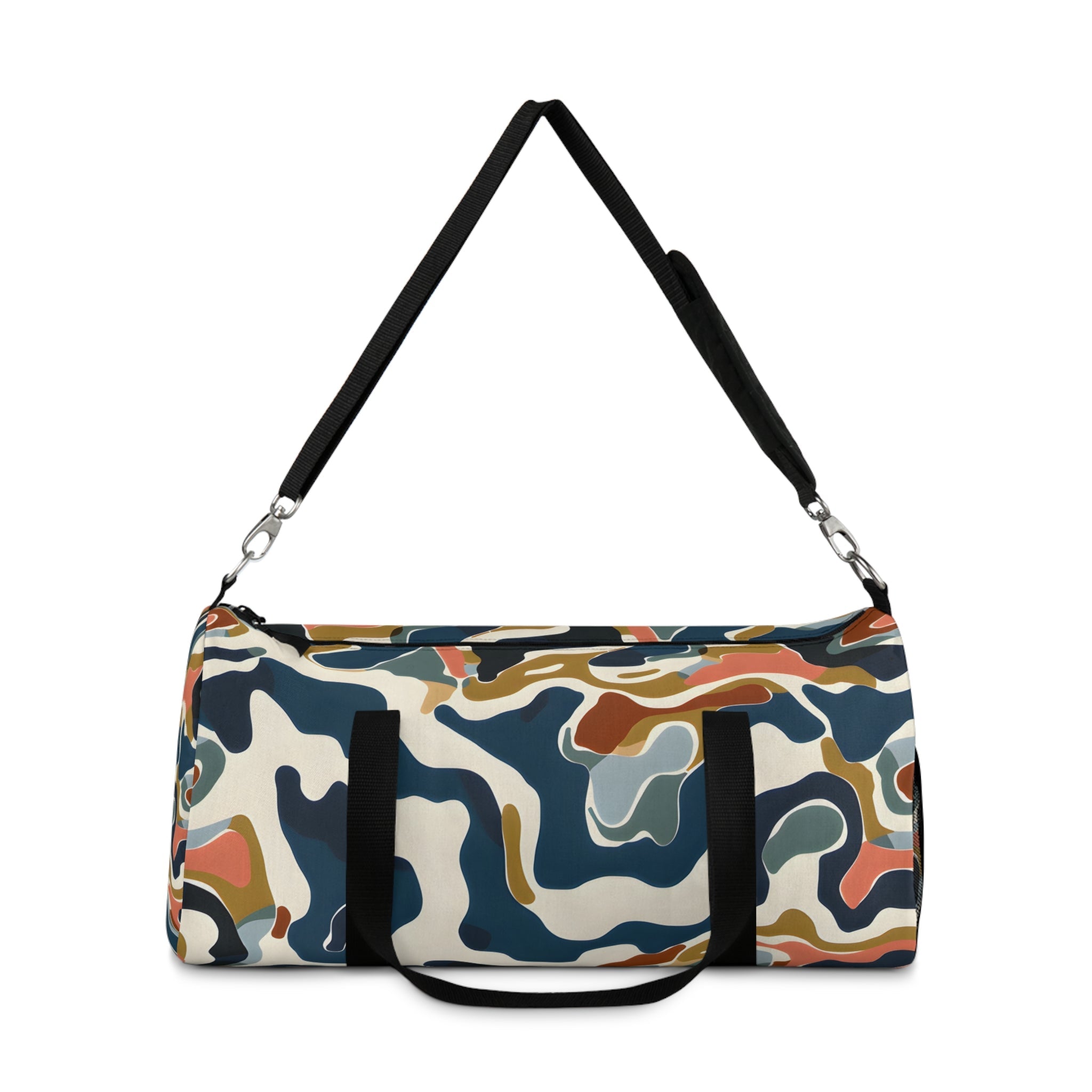 Midnight Blue Abstract Travel Duffel Bag - Duffel Pro