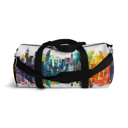 Vibrant Cityscape Duffel Bag - Duffel Pro