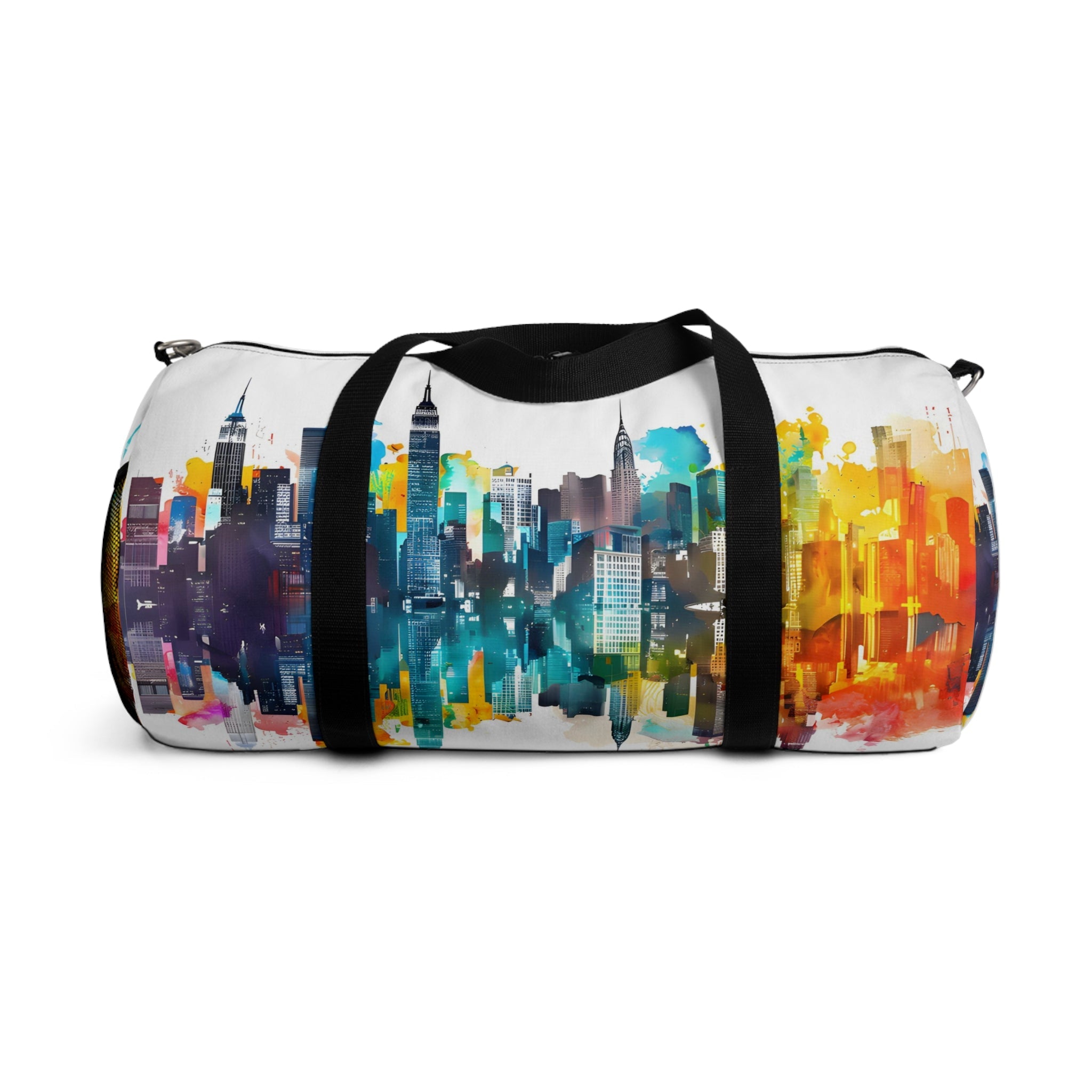 Vibrant Cityscape Duffel Bag - Duffel Pro