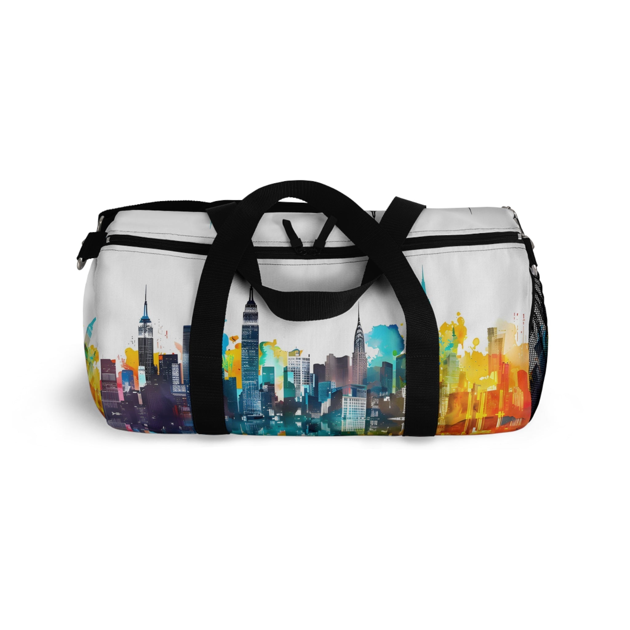 Vibrant Cityscape Duffel Bag - Duffel Pro