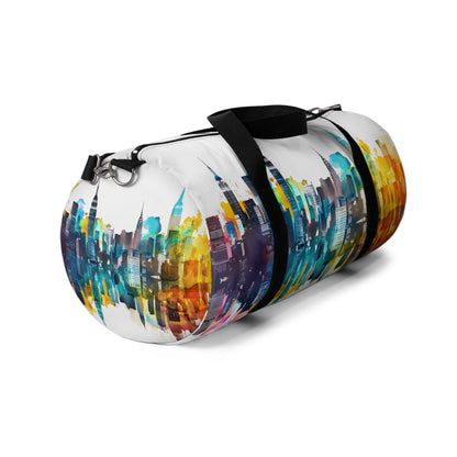 Vibrant Cityscape Duffel Bag - Duffel Pro