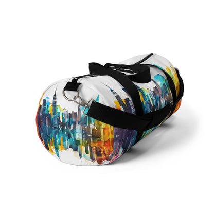 Vibrant Cityscape Duffel Bag - Duffel Pro